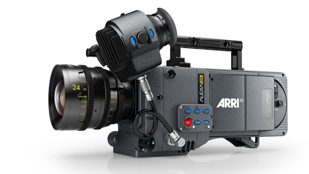 ARRI ALEXA 65 large-format cinema camera with lens attached, one of the primary cameras used as part of the Dune: Part Two cinematography camera gear package.