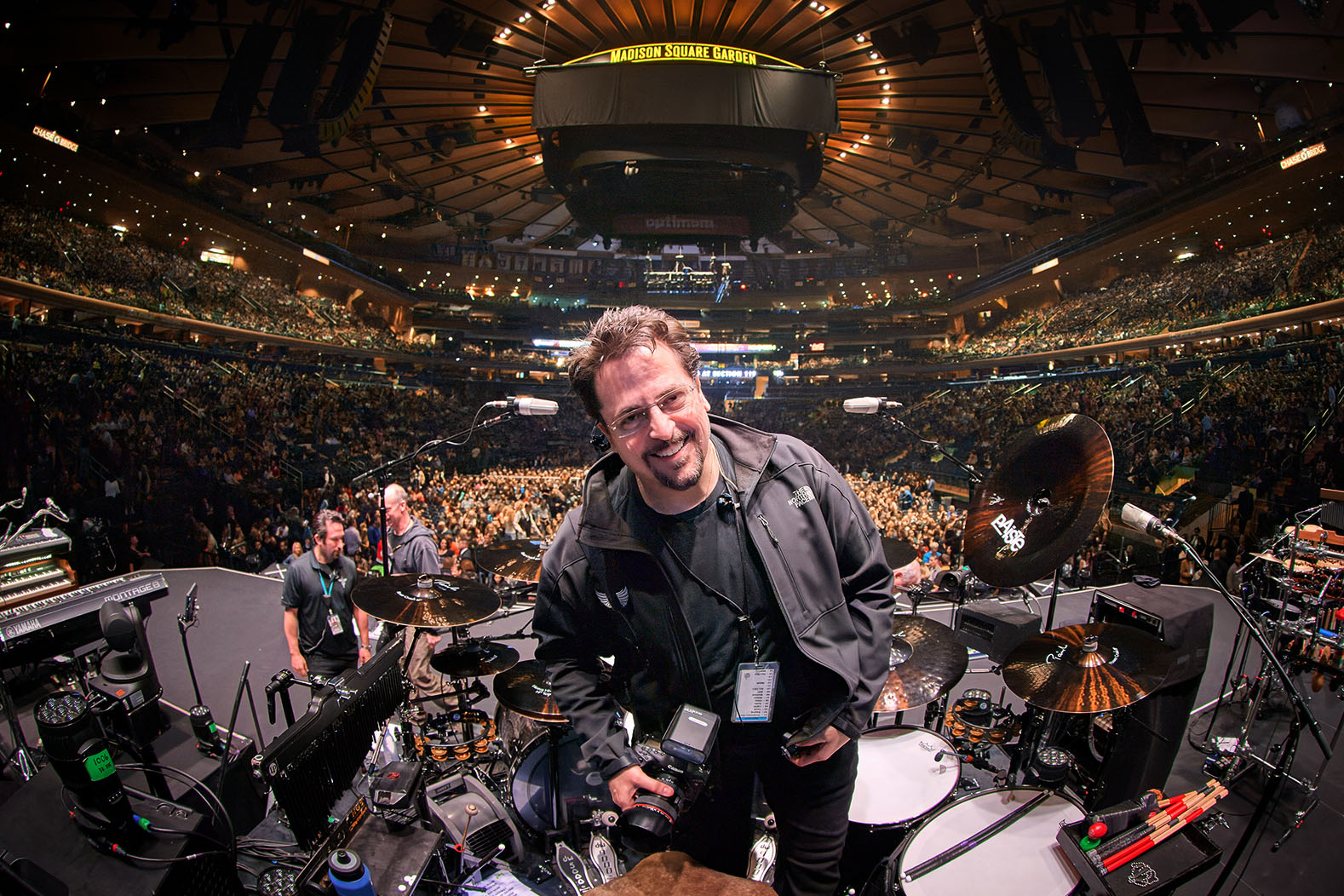 Photographer David Bergman at Madison Square Garden