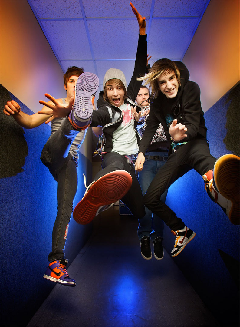 All Time Low band portrait photographed by David Bergman